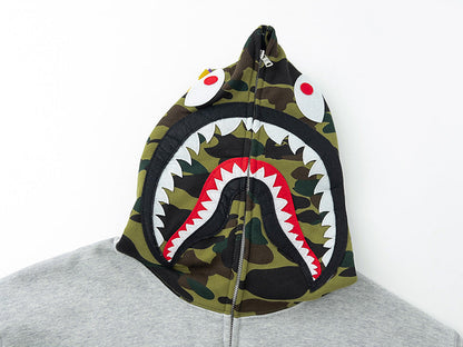 Bape Shark head camouflage Hoodie