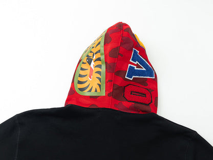 Bape Shark head camouflage Hoodie