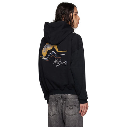 RHUDE Letter sunset print  Hoodie