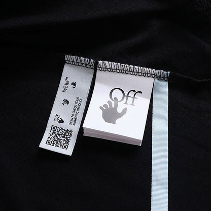 OFF WHITE Black and white printed arrow pattern T-Shirts