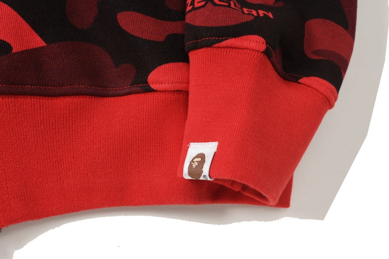 BAPE Red Camo Ape Head Hoodie