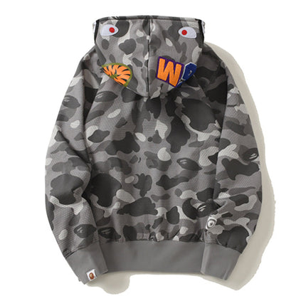 BAPE Color Camo diagonal side zipper Hoodie