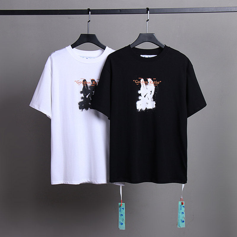 OFF-WHITE Cartoon Golden Ratio Arrows T-Shirts