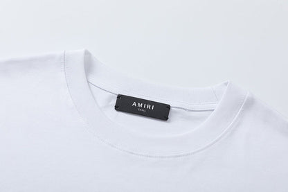 AMIRI  Crystal Embellished Champagne Logo T-Shirts