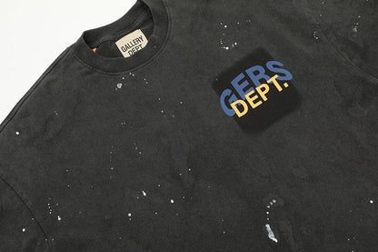 GALLERY DEPT. Letter logo washed hand drawn T-Shirts