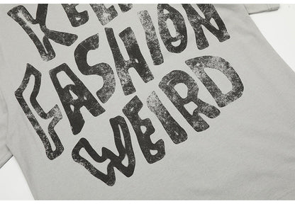 SAINT MICHAEL "KEEP FASHINON" letter print T-Shirts