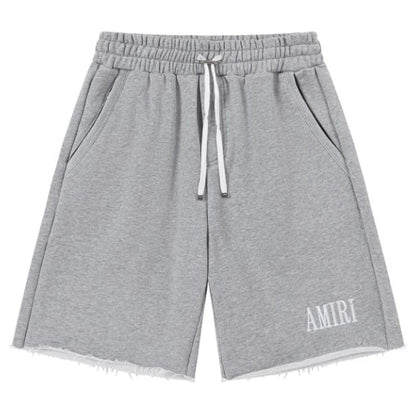 AMIRI - Logo-Embroidered Loopback Cotton-Jersey Drawstring Shorts