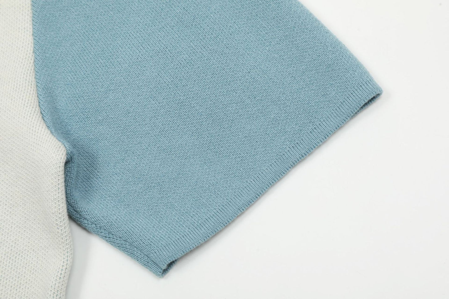 Rhude Banco Knit Shirt 'Stone Blue/Ivory'