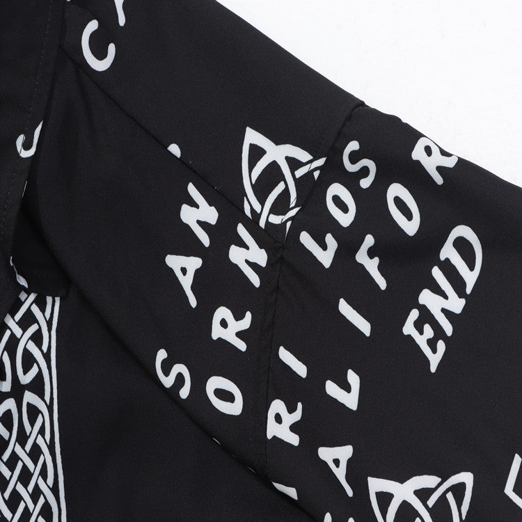 AMIRI Ouija Board Bowling Shirt In Black