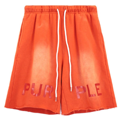 Purple Brand  Letter Logo Printed Shorts