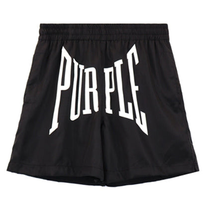 Purple Brand  Letter Logo Printed Shorts