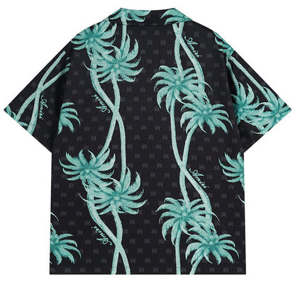 AMIRI Twisted Palms silk shirt