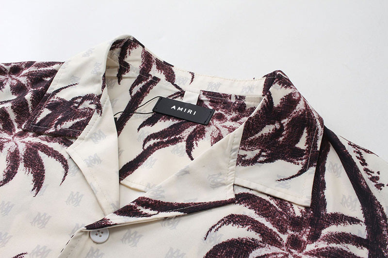 AMIRI Twisted Palms silk shirt