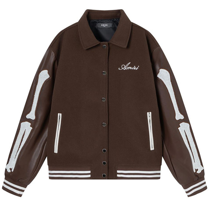 AMlRl Bones Varsity Jacket