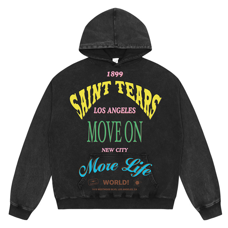 SAINT MICHAEL Colorful letter print Hoodies