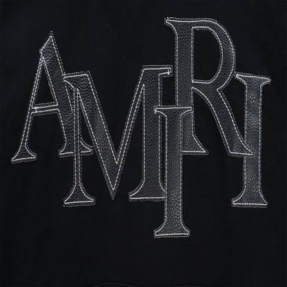 AMlRl logo-applique cotton Hoodies