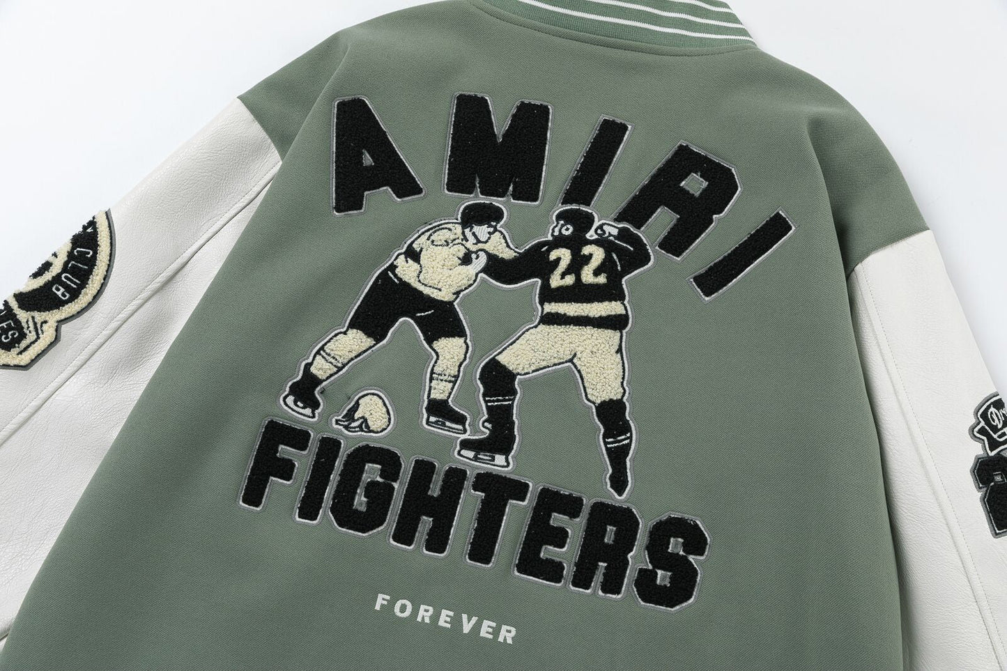 AMlRl appliqué-logo Varsity Jackets