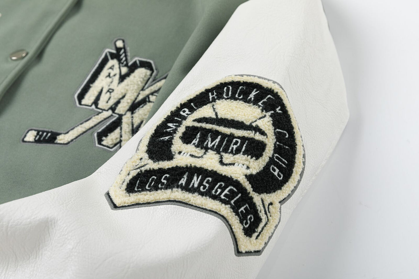 AMlRl appliqué-logo Varsity Jackets