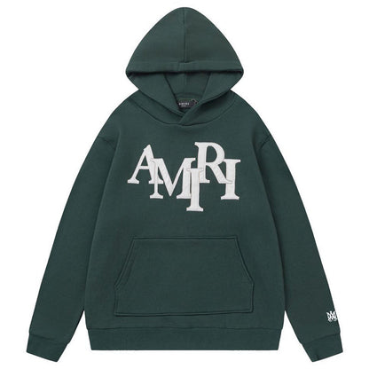 AMIRI Staggered Logo-Patches Hoodies