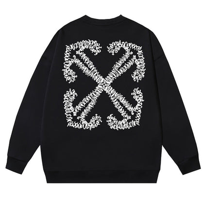 OFF-WHITE Logo-Embroidered Cotton Sweatshirts