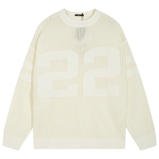 AMIRI 22 Crew Open Stitch Sweaters