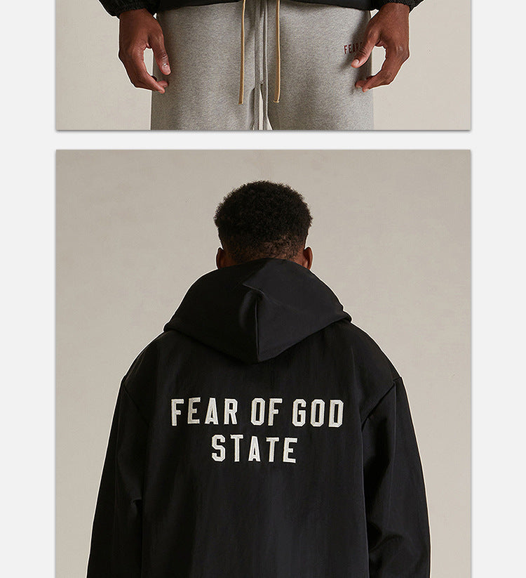 Fear of God Essentials Textured Nylon Trucker Jacket