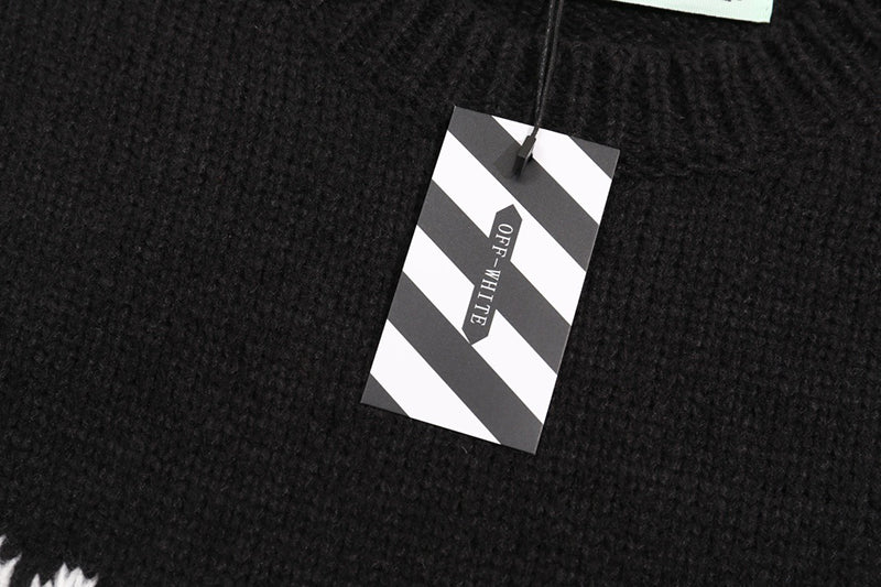 OFF WHITE Letter Logo Knitted Sweater