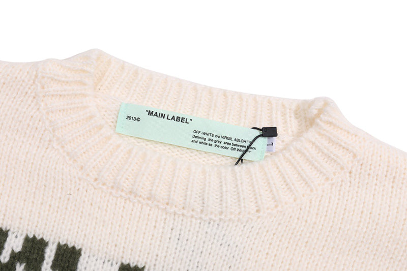 OFF WHITE Logo Knitted sweater