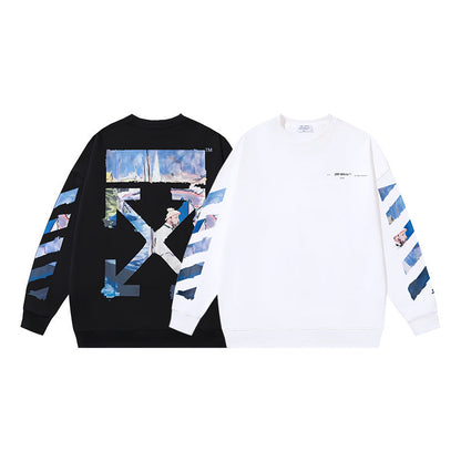 Off White Logo Cotton Sweatshirts