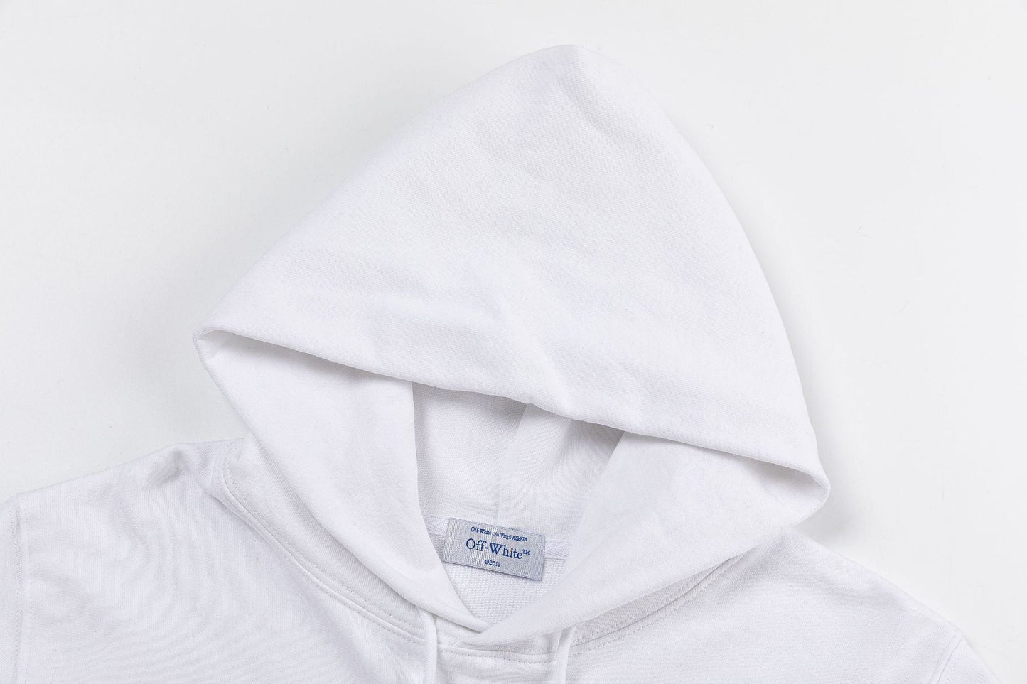 Off White Logo Drawstring Hoodie