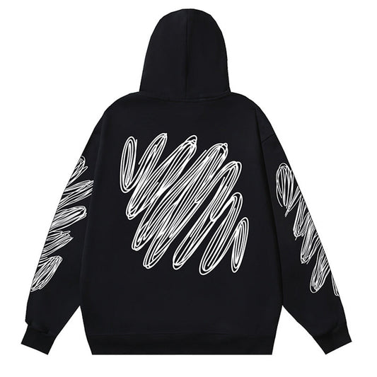 Off White Logo Drawstring Hoodie