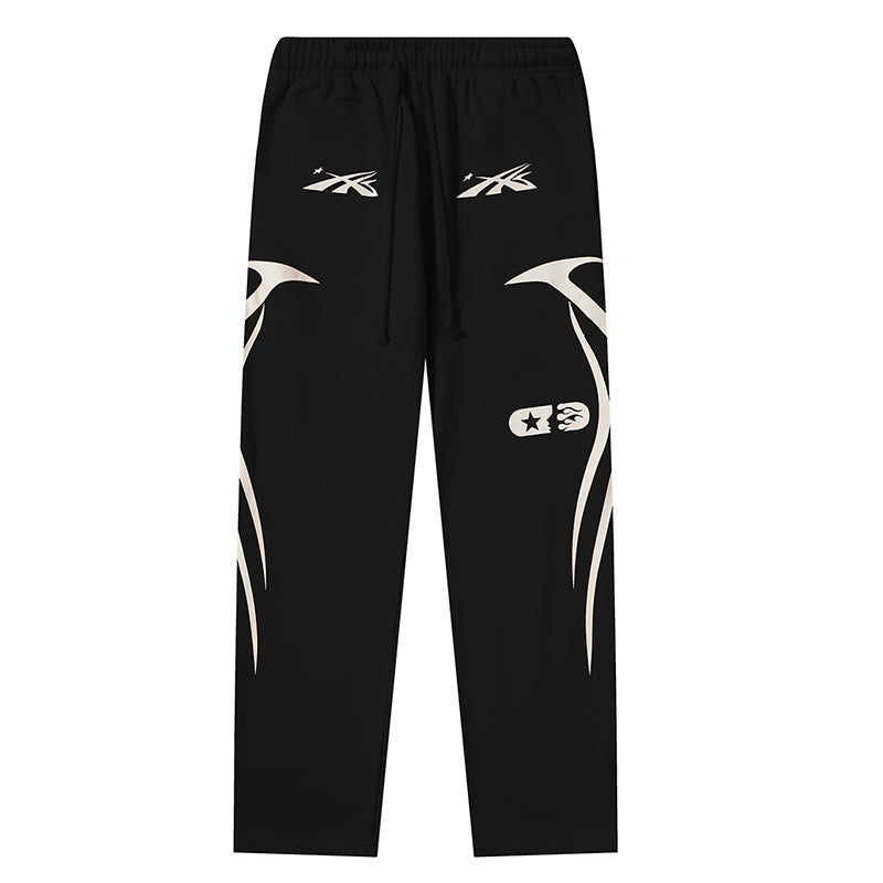 Hellstar Sports Jet Black / Red Sweatpants