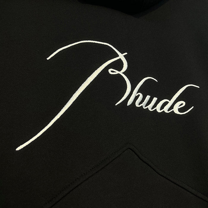 RHUDE Logo-Embroidered Zip Up Hoodie