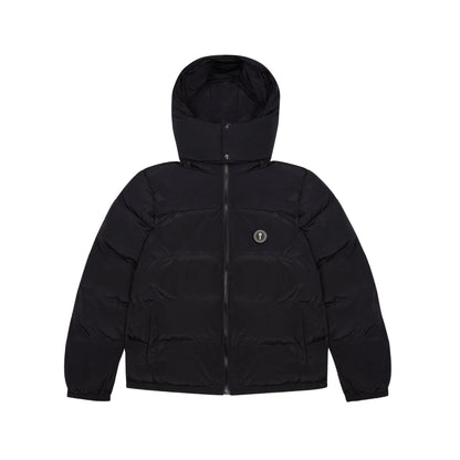 TRAPSTAR IRONGATE DETACHABLE HOODED PUFFER JACKET - BLACK