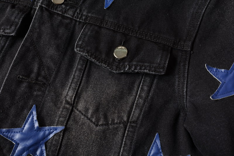 AMIRI star-patch detail denim jacket