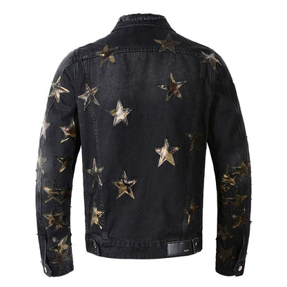 AMIRI star-patch detail denim jacket