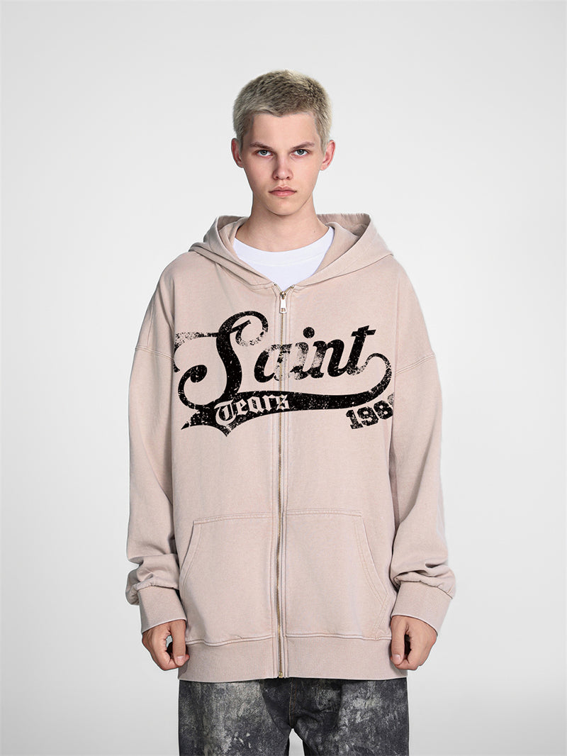 Saint Michael Tears Printed Hoodie