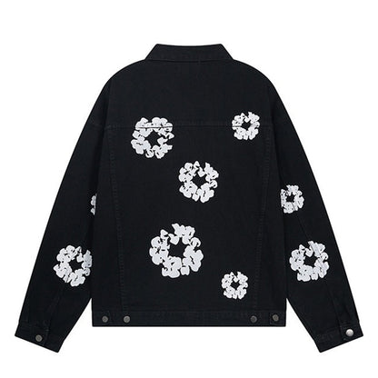 Denim Tears All-Over Wreath Light Wash Jacket