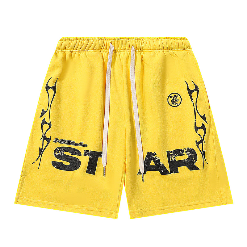 Hellstar Studios Records Star Shorts Yellow