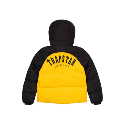 TRAPSTAR IRONGATE ARCH PUFFER JACKET AW23 - YELLOW / BLACK