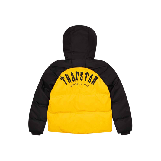 TRAPSTAR IRONGATE ARCH PUFFER JACKET AW23 - YELLOW / BLACK