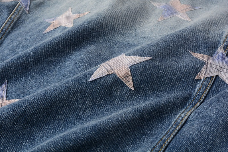 AMIRI star-patch detail denim jacket