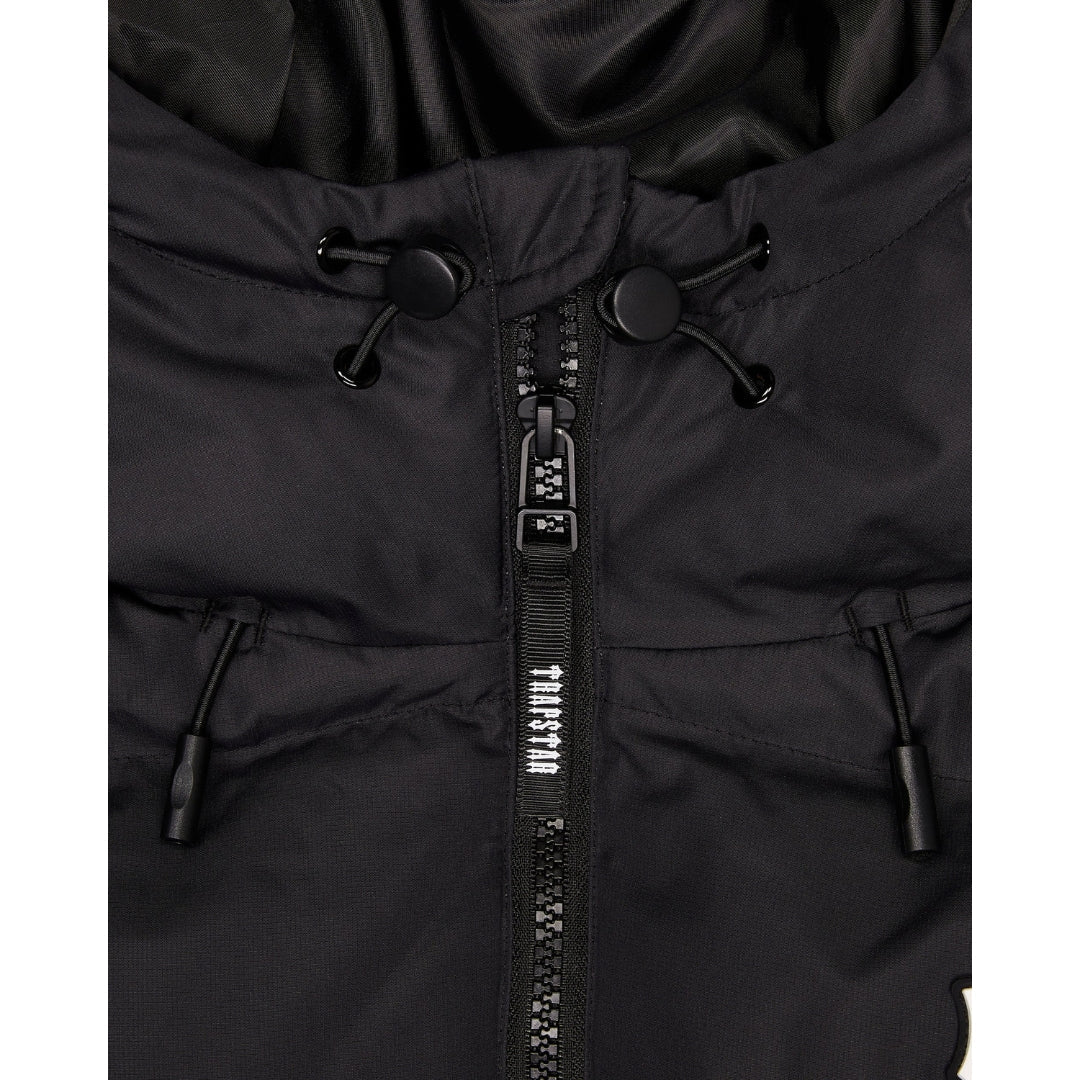 TRAPSTAR IRONGATE HOODED PUFFER JACKET - BLACK