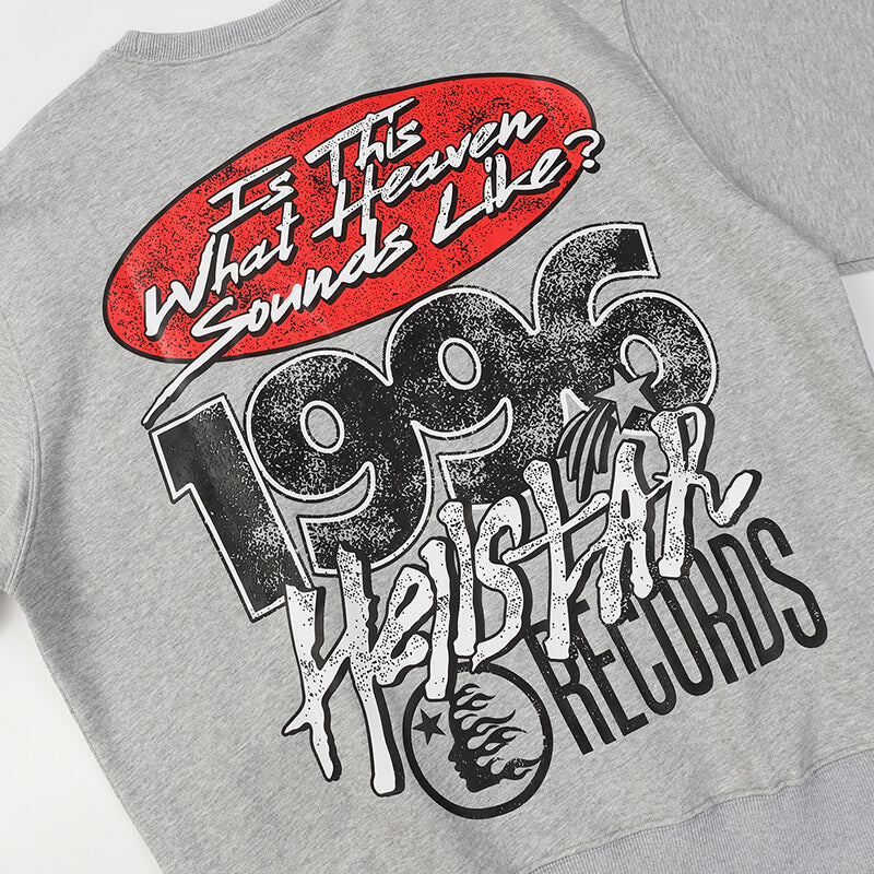 Hellstar Studios 'Records' Crewneck Sweatshirt Heather Grey