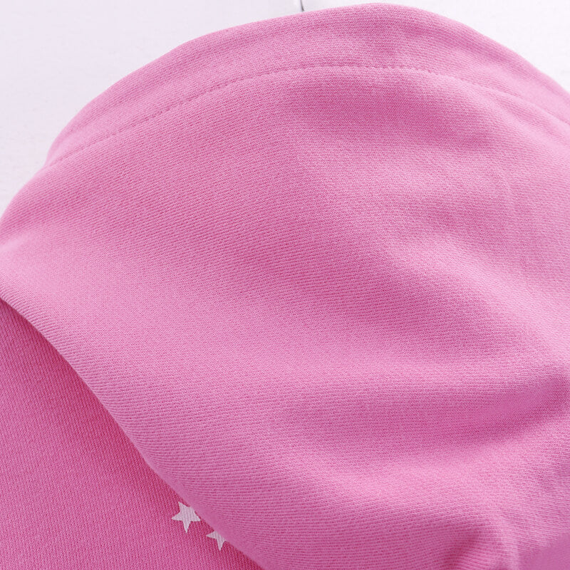 Sp5der Atlanta Hoodie-Pink #5503