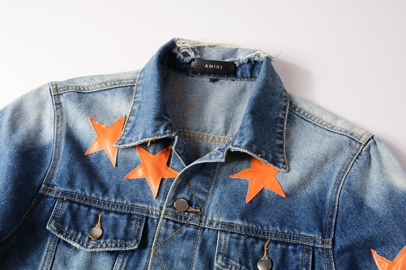 AMIRI star-patch detail denim jacket