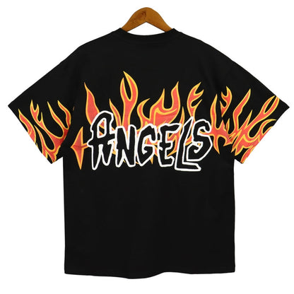 Palm Angels Garment Dye Graffiti Flames Tee