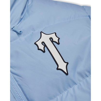 TRAPSTAR IRONGATE ARCH HOODED PUFFER JACKET - LIGHT BLUE