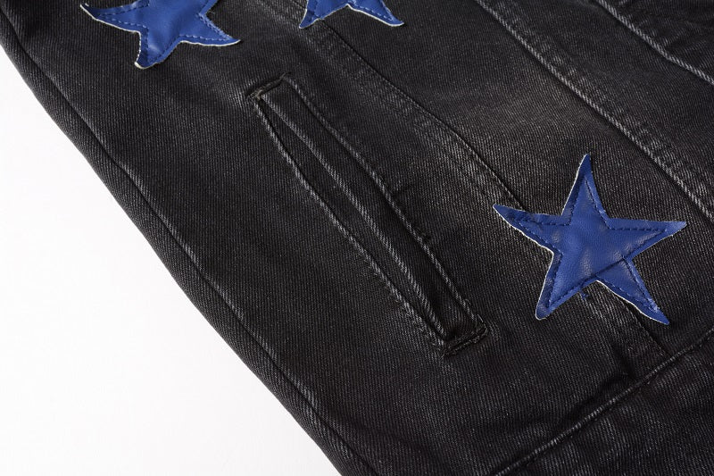 AMIRI star-patch detail denim jacket