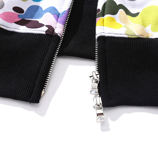 BAPE Color Camo Shark Zipper Hoodie